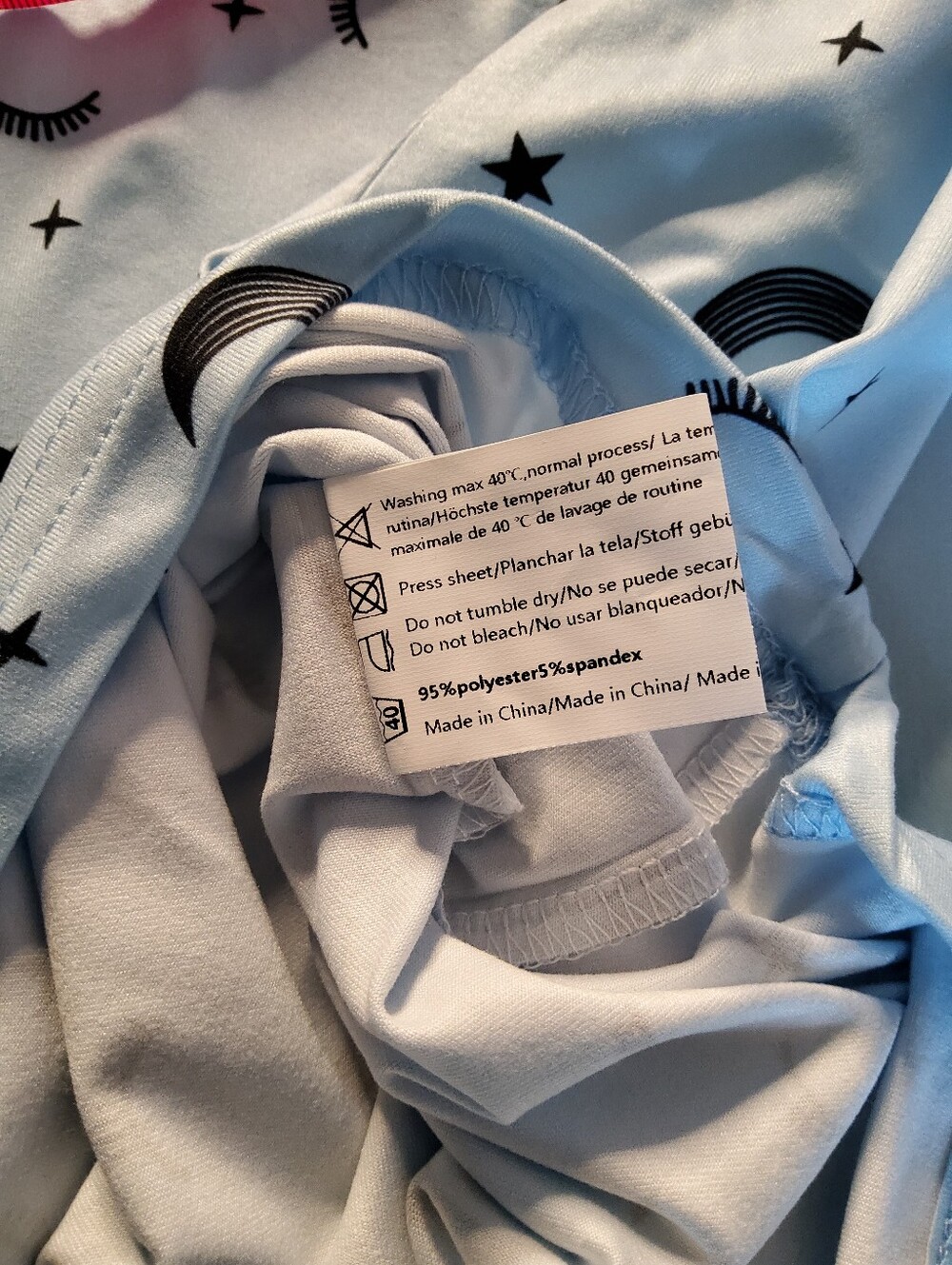 Women's Sleeveless Nightgown Trio -Light Blue Moon & Stars, Pink Sheep Print 2XL - Picture 5 of 16